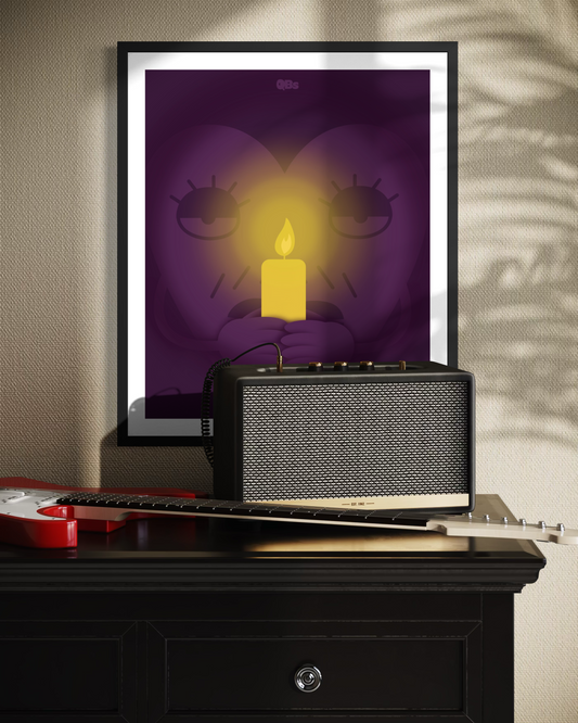 ALL DARK - QBs artprint