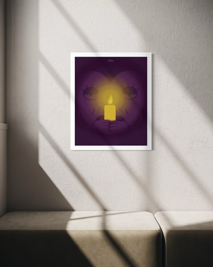 ALL DARK - QBs artprint