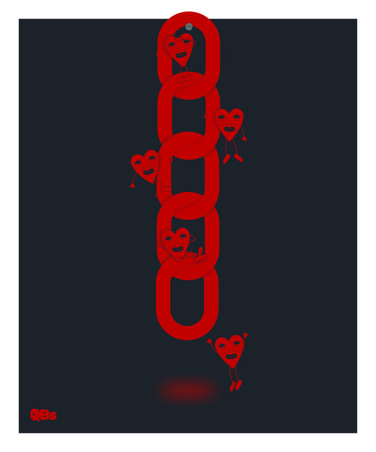 CORPORATE CHAIN - QBs artprint