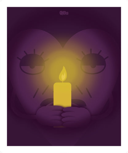 ALL DARK - QBs artprint