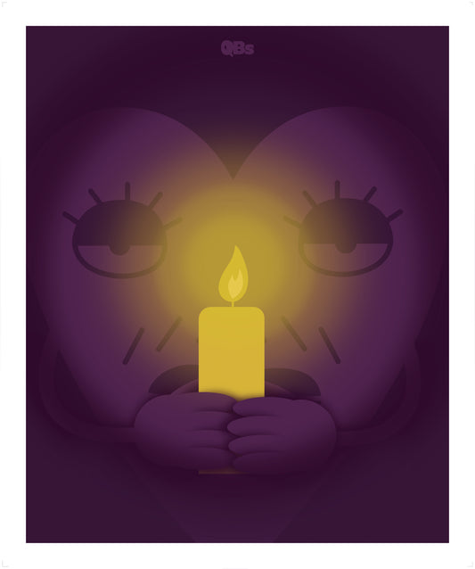 ALL DARK - QBs artprint